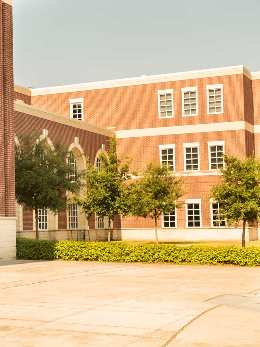 A school with window tint installed